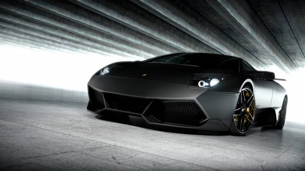 Lamborghini Gallardo черно-белый стиль