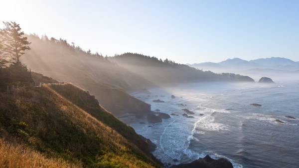 Ecola State Park на закате